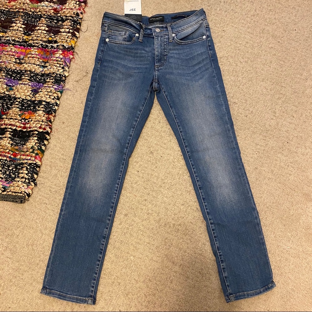 Banana Republic Petite Slim Straight Jeans